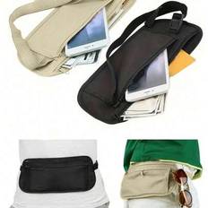 Mini Fanny Pack Belt Bag, Fashionable Water-Proof Waist Pack With Adjustable Strap, Versatile Passport Waist Bag For Traveling, Hiking, Jogging, Cycli - Multicolor - 1pc Black,2pcs Black,2pcs Black + Khaki,1pc Khaki