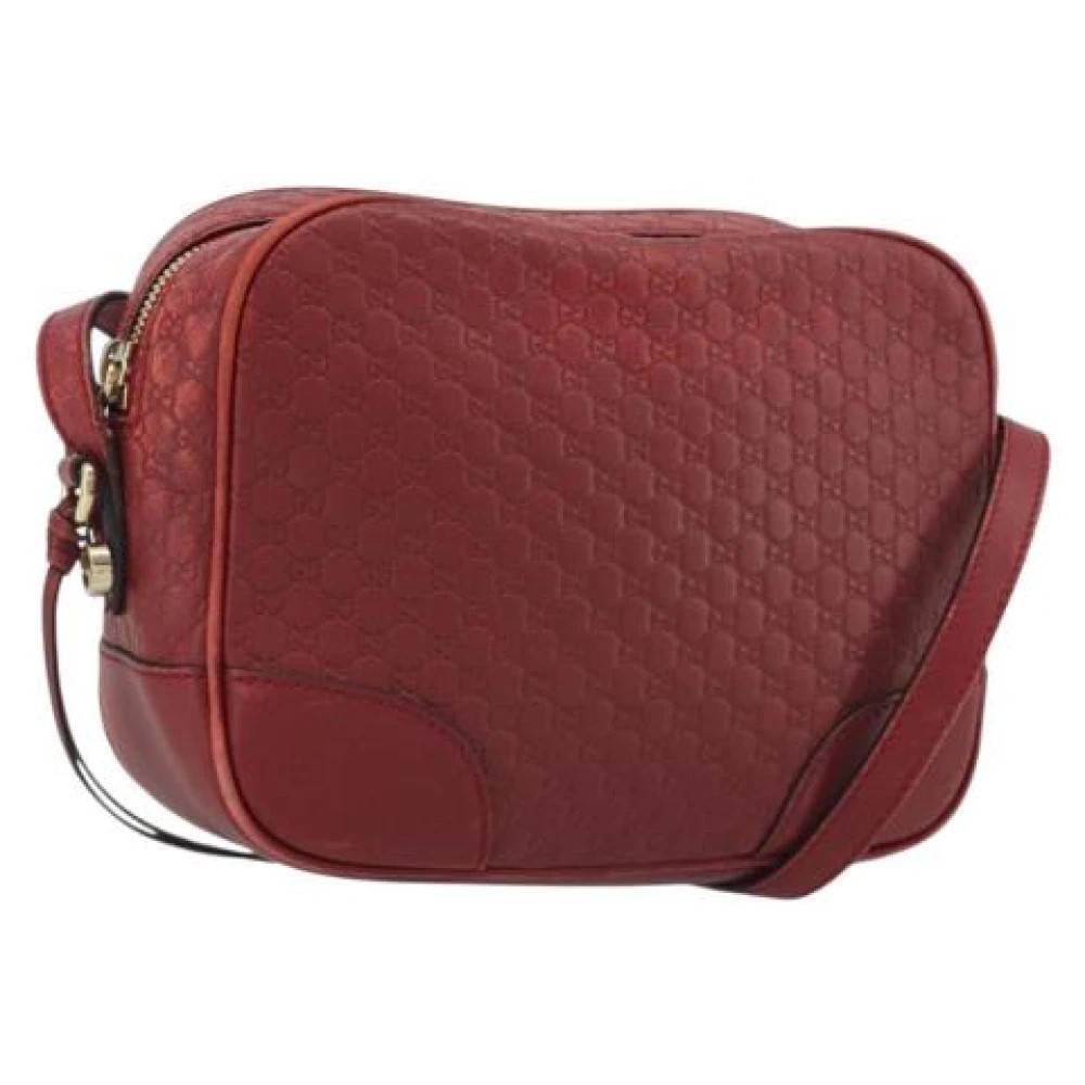 Gucci Vintage Pre-owned Vintage Micro Small GG Canvas Skuldertaske - Vintage - Dame - Rød - ONE SIZE - Uld