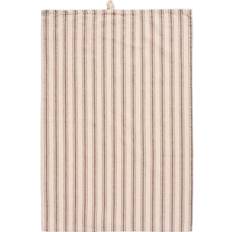 Ib Laursen Viskestykke Erling Natur Brune Smalle og Brede Striber - L:70 B:50 cm Diskhanddukar Från Magasin - Lysebrun (L:70 B:50 cm)
