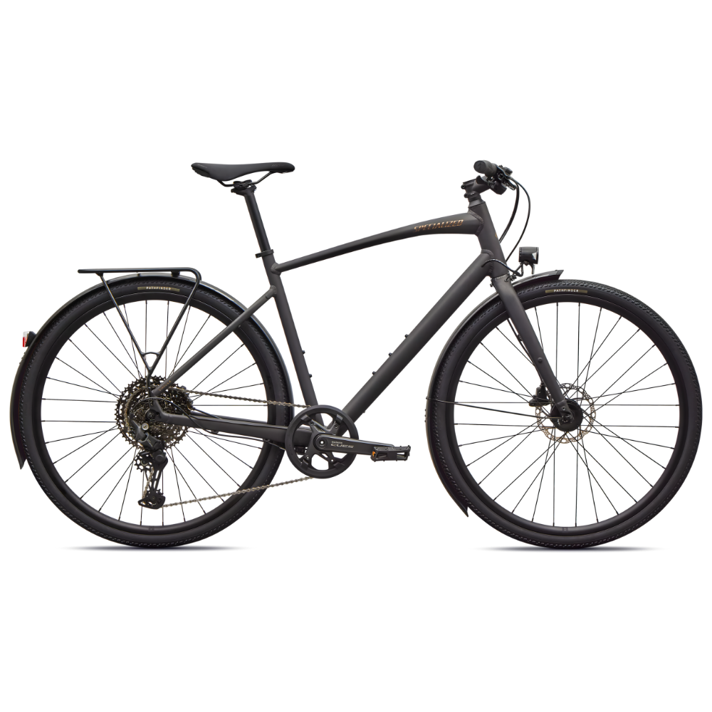 Specialized Sirrus X 3.0 EQ - Satin Metallic Obsidian / Burnt Gold Metallic Frost Reflective - S - Cykel.