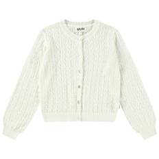 Molo Gillian Knitted Cardigan Crisp White 110/116 cm  Vit  110/116 cm  kvinna