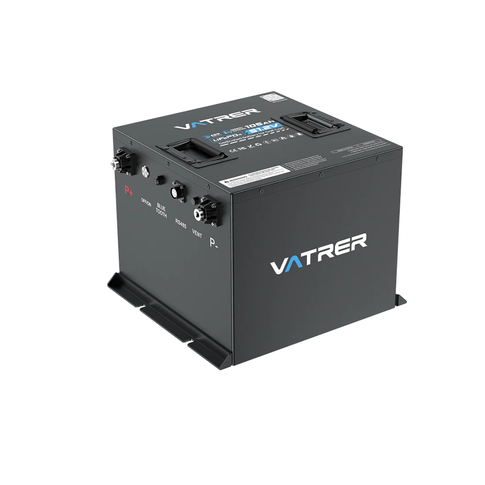 Vatrer 48V 105Ah Mini Lithium Battery 200A BMS CA