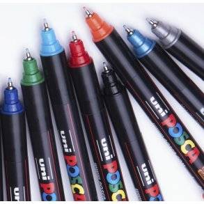 POSCA PC 1MR 0,7 mm Fuldt Sortiment (1x22)