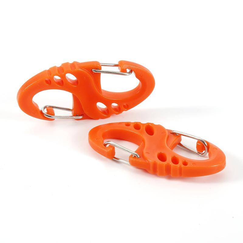Karbinhake Clip Dubbel Grind 8 Typ - 5 st orange