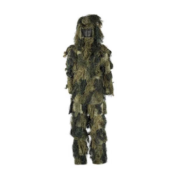 Ghillie suit, 4 dele, Woodland.
