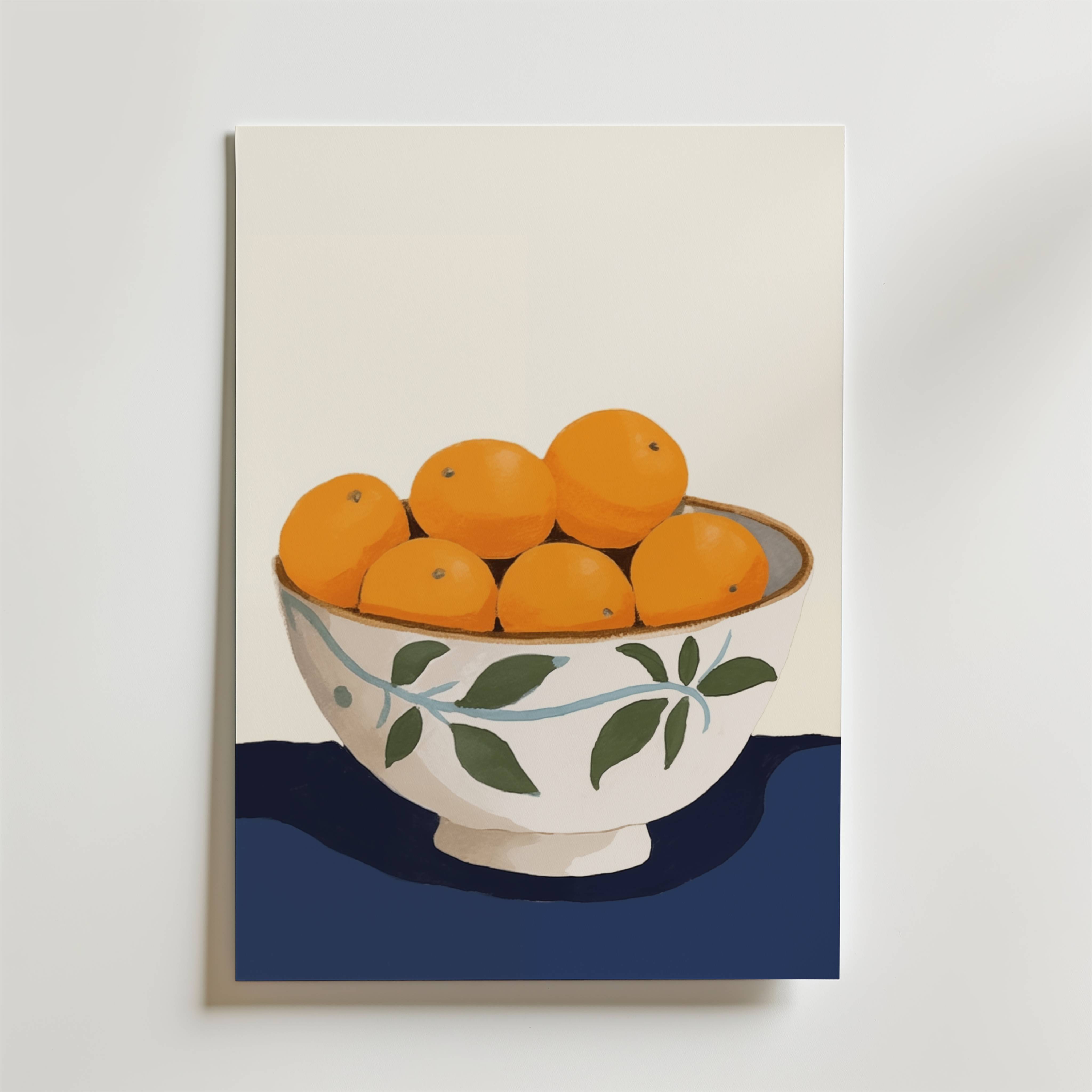 Bowl of Oranges Poster - Fine Art Poster 30x40 cm