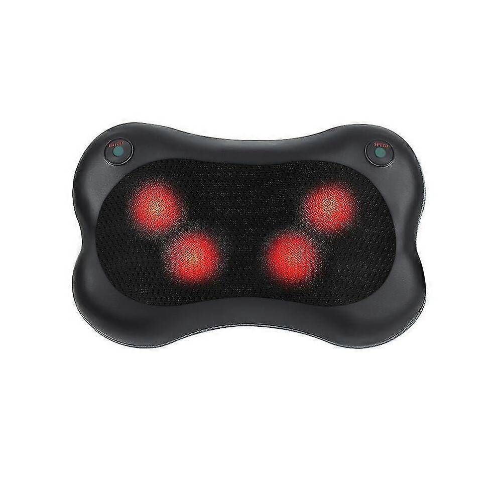 3D roterande massagekuddemassageapparat för axlar, nacke, rygg, midja, värmemassagekudde elektrisk massageapparat