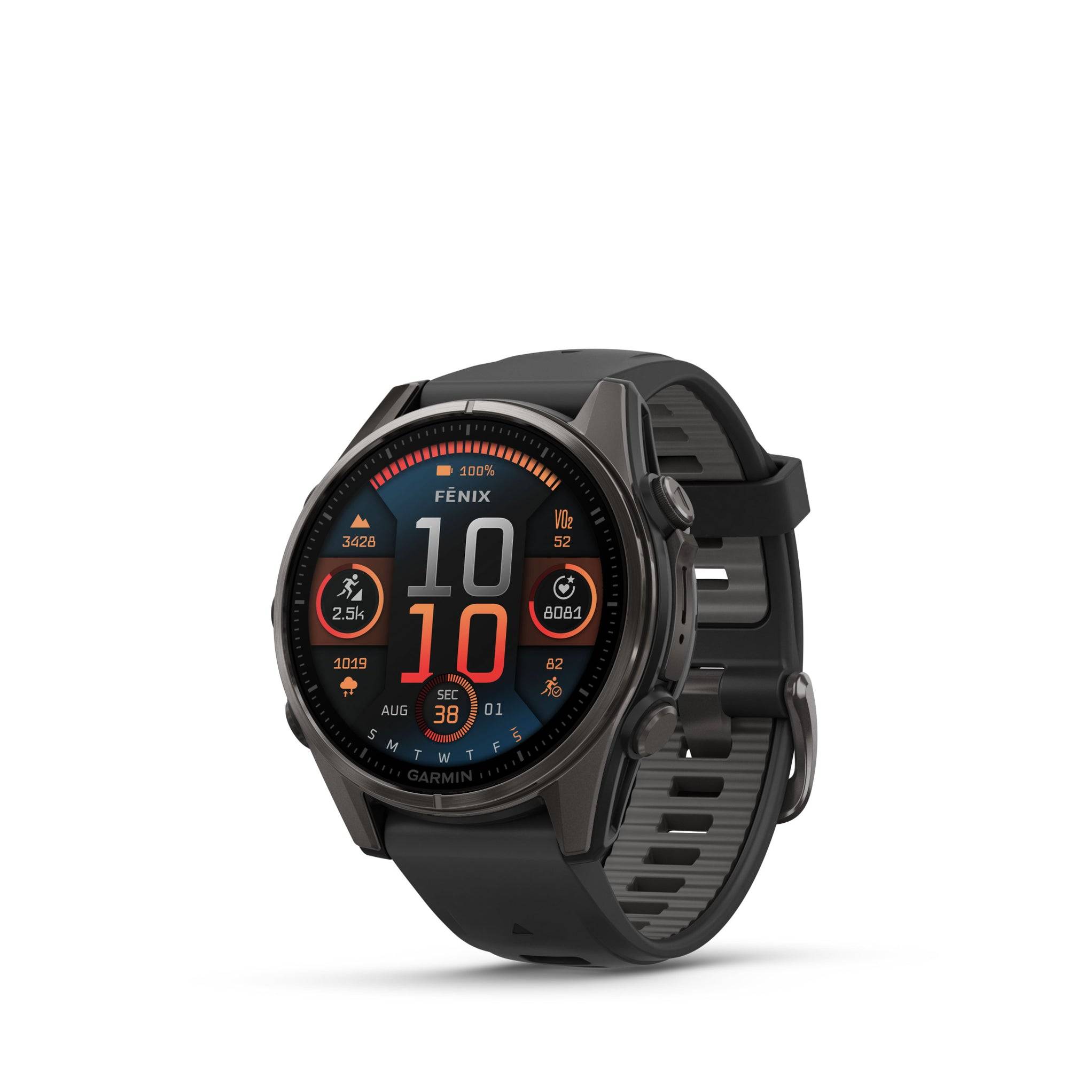 Garmin fenix 8 – Amoled 43 mm Sapphire Carbon Gray DLC Titanium