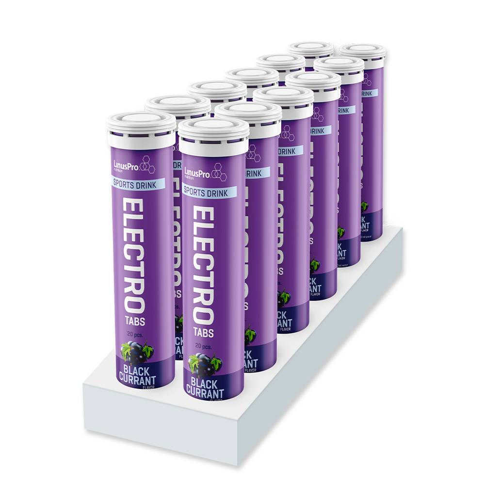 LinusPro Elektrolyt Tabs Black Currant 12 stk..
