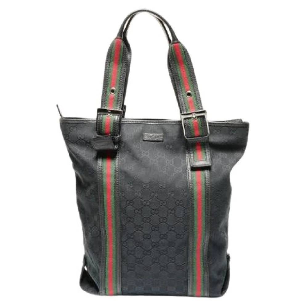 Gucci Vintage Pre-owned Vintage Tote Bag - Vintage - Dame - Sort - ONE SIZE - Tyl