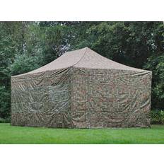 Snabbtält Depåtält Easy-up tält Eventtält Partytält FleXtents Xtreme 50 4x6m Kamouflage, inkl. 8 sidor
