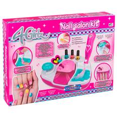 4-GIRLZ - Mega Neglesalon m/batteridrevet glitterpen og neglelaktørrer