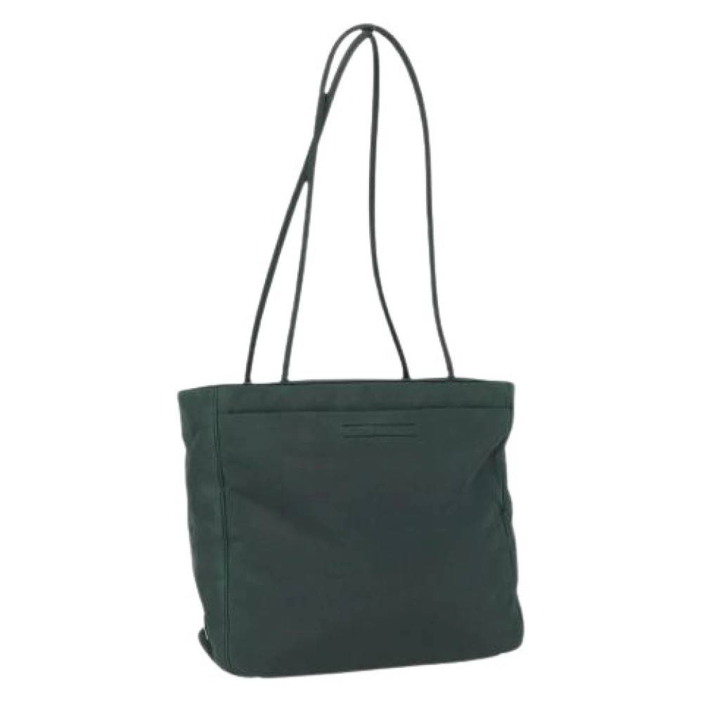 Prada Vintage Pre-owned Nylon Tote Bag - Vintage - Dame - Grøn - ONE SIZE - Nylon
