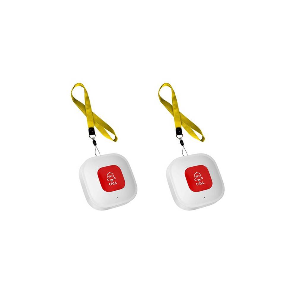 2X Tuya WiFi SOS Call Button Wireless Caregiver Pager Phone Alert Transmitter Emergency Call Button for Patient