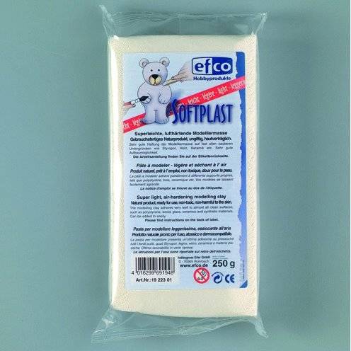 Softplast - vit 250 g lufttorkande
