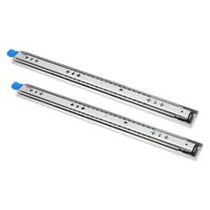 1 Pair 12in Self Locking Drawer Slides 53mm Width 3 Sections Heavy Duty Drawer Rails for Shelves