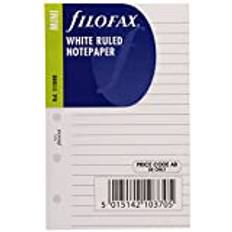 Filofax Mini vit linjerad anteckningsblock