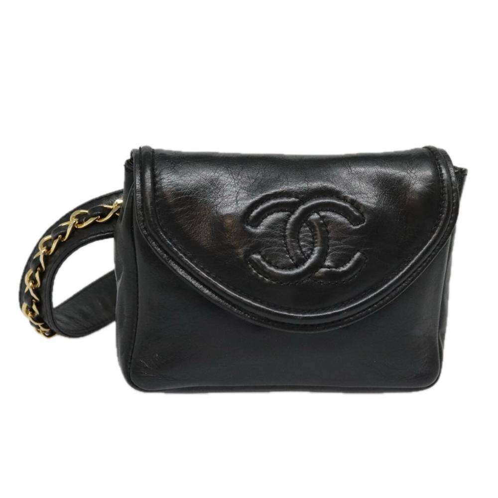 Chanel Vintage Chanel Belt Bag Stl. - Chanel Vintage Från Magasin - Black (W 13.5cm x H 9.5cm x D 3cm)