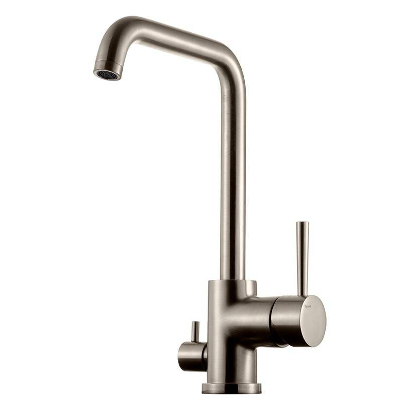 Köksblandare Tapwell EVO984 med Diskmaskinsavstängning Borstad Nickel