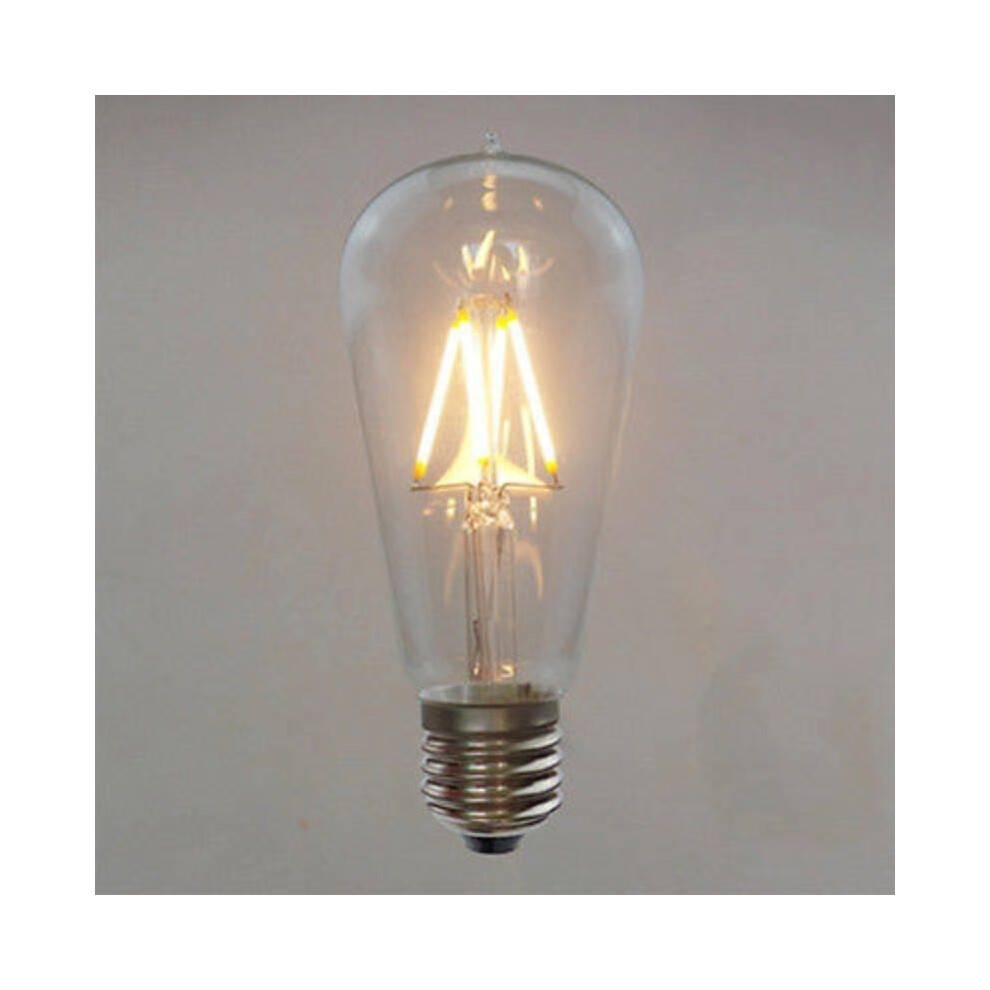 (Bulb 220V)Chandelier Fashion Simple Retro Indoor Industrial Wind Bar Small Iron Cage Lamps