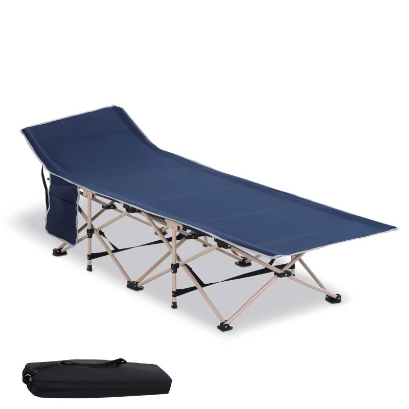 Campingsäng hopfällbar 190x68x52 cm