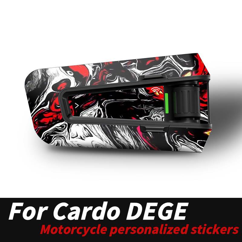 Used For Cardo EDGE Motorcycle Bluetooth Headset Colorful Multiple Styles Decoration Protection Stickers