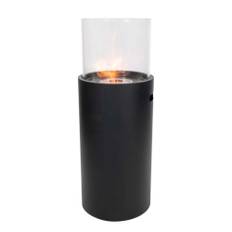 ScandiFlames Fritstående Cylinder Biopejs - Sort