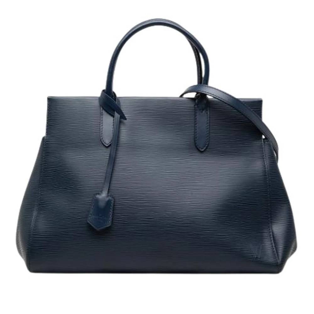 Louis Vuitton Vintage Pre-owned Marley Tote Bag - Vintage - Dame - Blå - ONE SIZE - Uld