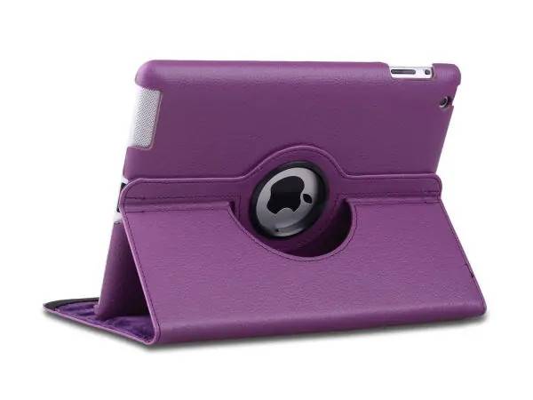 360° Roterende Cover Til iPad Air, iPad (2017) & (2018). Lilla..