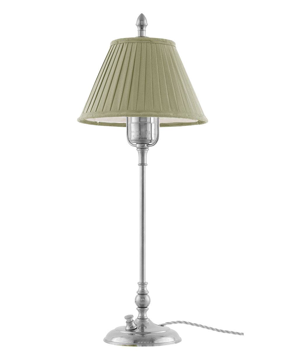 Bordlampe - Ankarcrona 50 cm, nikkel, olivengrøn skærm