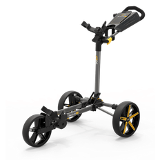 PowaKaddy DLX Lite FF Svart/Gula Detaljer