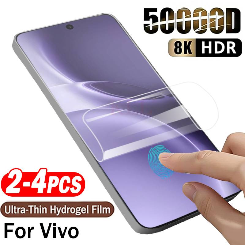 2-4pcs Anti Scratch Silicone Hydrogel Film for Vivo X300 Pro X200 FE X200S X200t X80 Lite S50 S30 Pro mini Screen Protectors