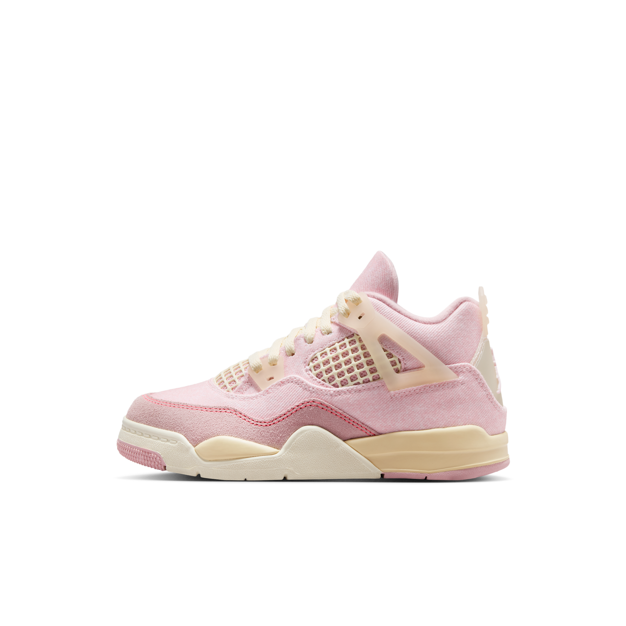 Jordan 4 Retro "Pearl Pink and Iced Carmine"-sko til små børn - Pink