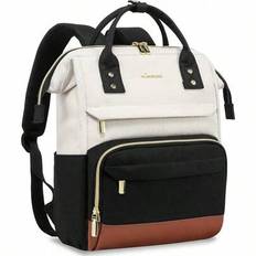 Herr tygväskor - Liten beige + svart + brun (15,6 tum)