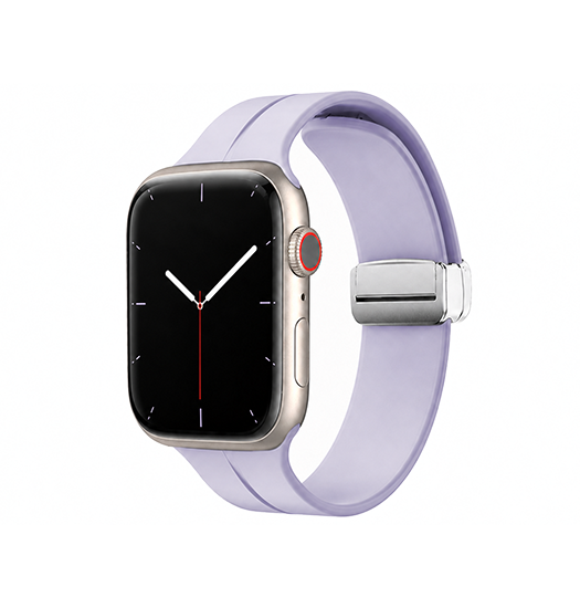 Apple Watch (42/44/SE/45/46/49mm) - S-Line™ Silikone Rem - Lavendel