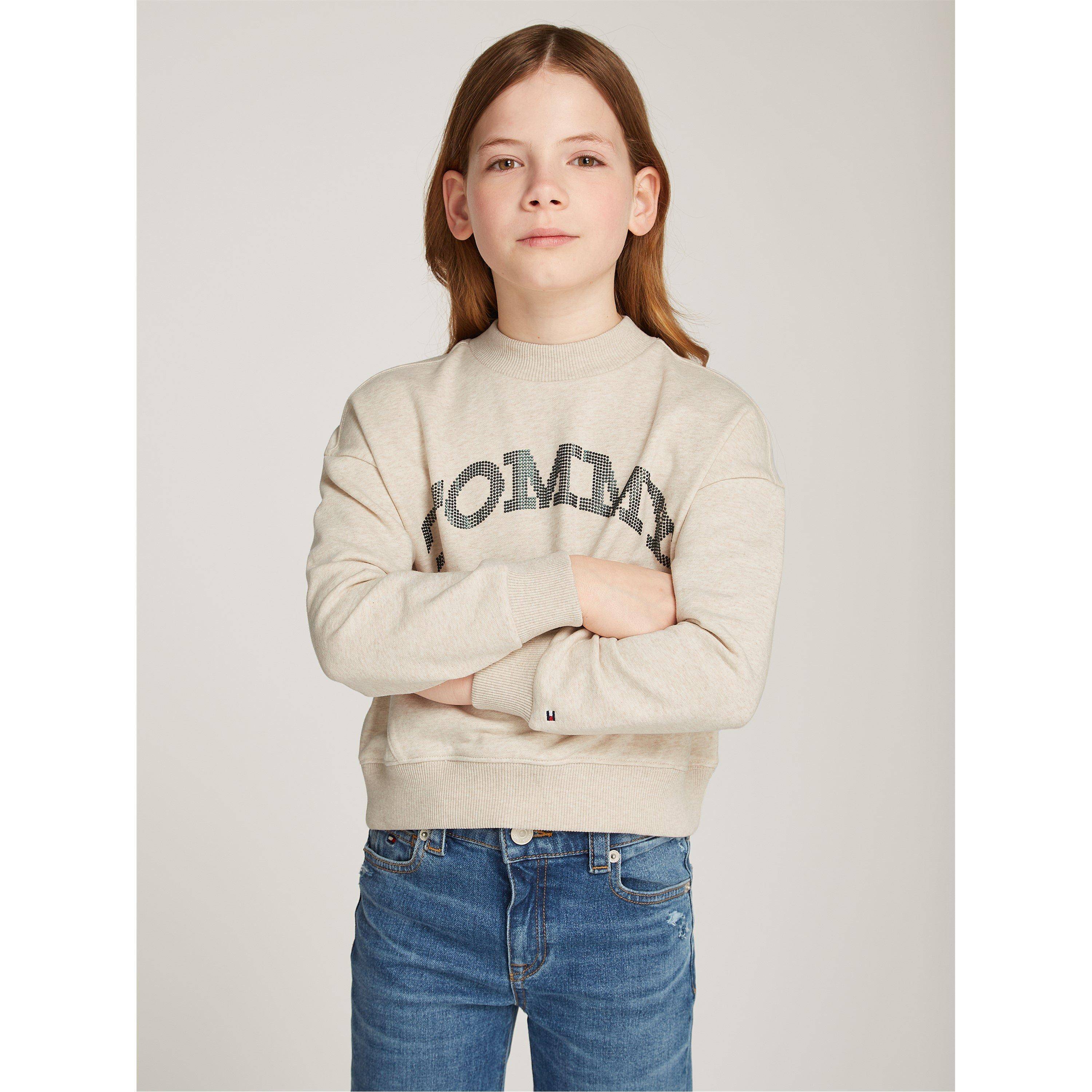 Tommy Hilfiger Dot Foil Crew Neck Sweatshirt Juniors