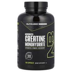 NutraBio  Performance  Micronized Creatine Monohydrate  150 Capsules (833 mg per Capsule)