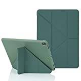 MuyDoux Origami iPad 10,2-tums fodral, passar iPad 9:e generationen 2021 och iPad 8:e generationen 2020 och iPad 7:e generationen 2019, 5-i-1 flera visningsvinklar, automatisk vakna sömn mjukt