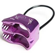 Xinda rappel atc belay enhet aluminium 25kn descender utomhus camping & amp; utrustning för vandringsklättring - Lila