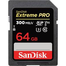 SanDisk Extreme PRO 64 GB SDXC UHS-II-Kort med upp till 300 MB/s