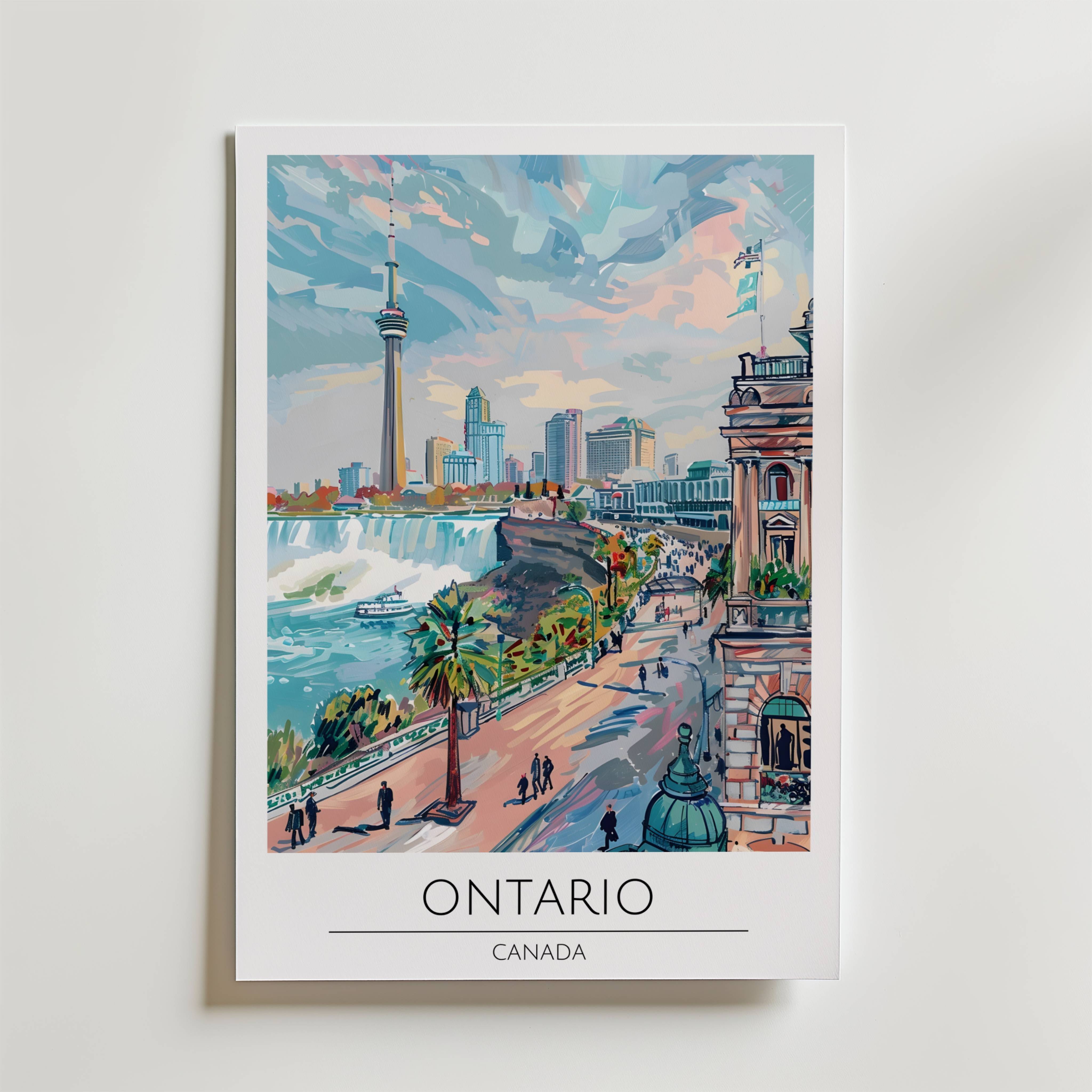 Ontario Skyline Falls Poster - Fine Art Poster 50x70 cm