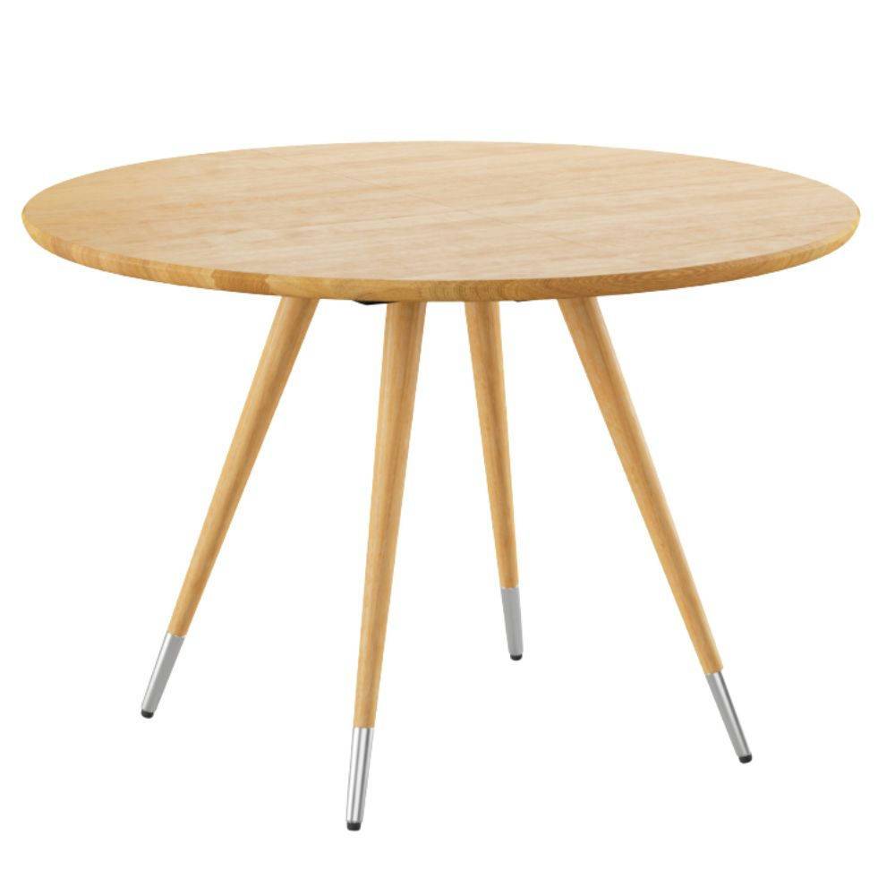 Naver Collection GM3900 Edge Round Spisebord Oiled Oak Stainless Steel
