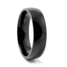 Traditionell Svart Titanring