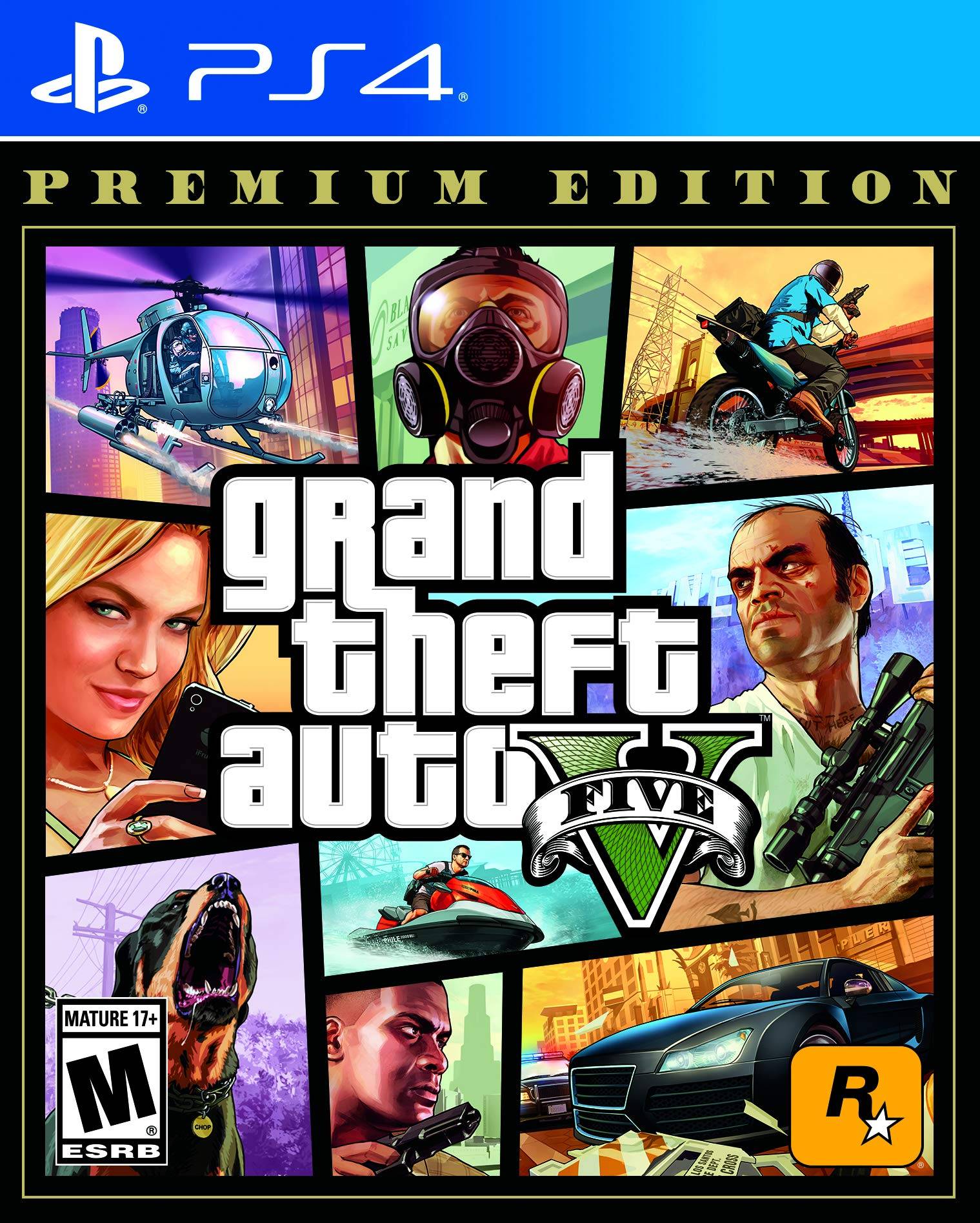 Grand Theft Auto V Premium Online Edition PlayStation 4 Standard Edition - (Importera version)