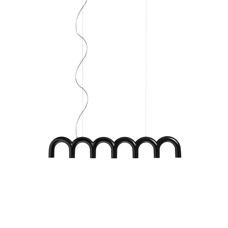 Oblure Arch Straight taklampa svart