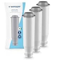 Wessper Vattenfilter Kompatibelt med AquaClaro Krups Claris F088, Melitta PRO AQUA, AEG, Bosch, Siemens, Gaggenau, Melitta, Neff Helautomat för Kaffe, 3-pack