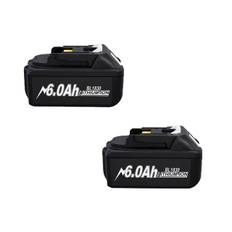 Makita 18V batteri, uppladdningsbart, litiumjoncell 6.0AH-2 PCS