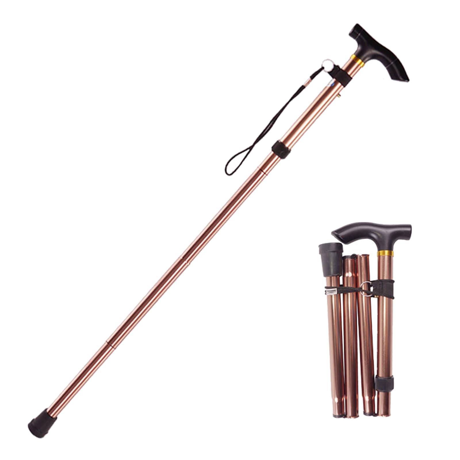 Foldable and extendable trekking lightweight walking walking for hiking cherry blossom and other outdoor activities poles, 5-level adjustable,