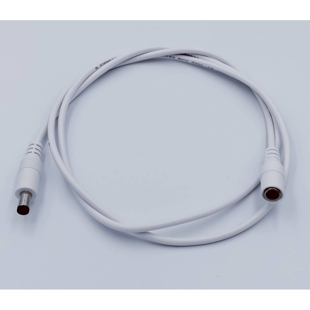 DC Forlængerkabel - 5 m, til LED strips, 5V-24V, hvid