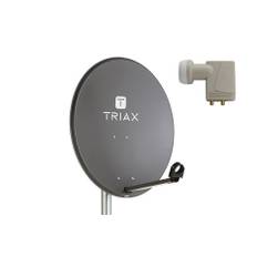 Triax Parabolantenne 58x65 cm. kit til 1 position og 2 brugere (RAL | PRIS-MATCH